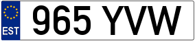 Trailer License Plate